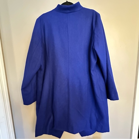 Forever Audrey- Asymmetrical Women's Size 16W, Lined- Wool Blend Coat - HP ⭐️ - Picture 5 of 7